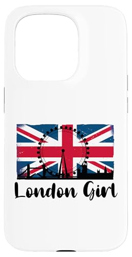 Hülle für iPhone 15 Pro London Girl, London Girls, Britische Flagge Damen von British City Girls UK Flag Gifts