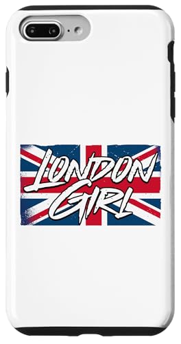 Hülle für iPhone 7 Plus/8 Plus London Girl, London Girls, Britische Flagge Damen von British City Girls UK Flag Gifts