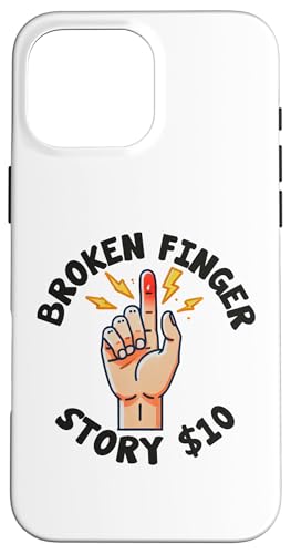 Hülle für iPhone 16 Pro Max Gebrochene Finger Genesung Genesung Finger Chirurgie Verletzung von Broken Finger Recovery Injury