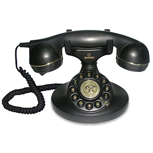 Brondi Nostalgietelefon Vintage 10, schwarz von Brondi