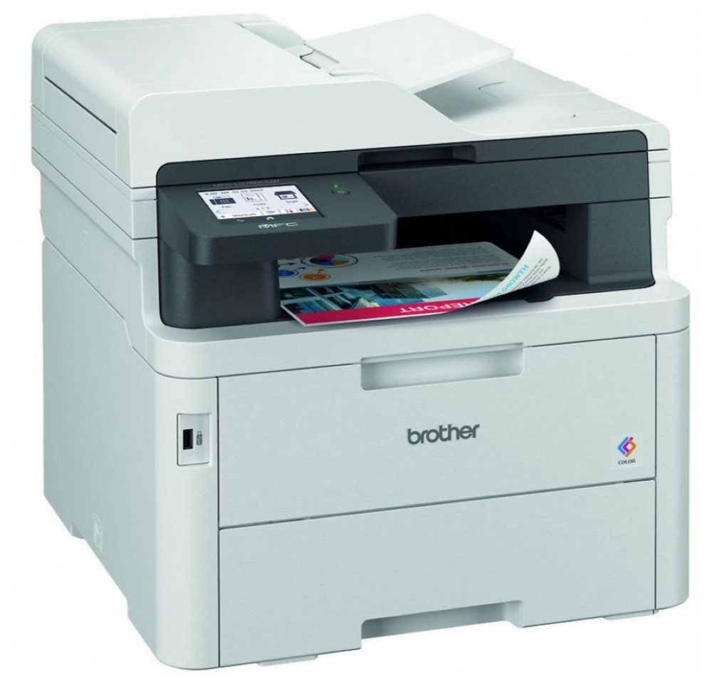 Brother MFC-L3760CDW - Multifunktionsdrucker - weiß Multifunktionsdrucker, (WLAN (Wi-Fi) von Brother