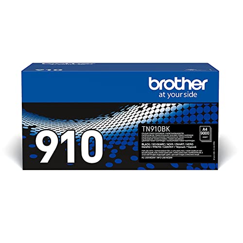 Brother Original Ultra-Jumbo-Tonerkassette TN-910BK schwarz (für Brother HL-L9310CDW, HL-L9310CDWT, HL-L9310CDWTT, MFC-L9570CDW, MFC-L9570CDWT) 9000 Seiten von Brother