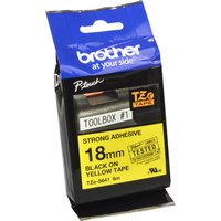 Brother P-Touch Band TZe-S641  schwarz auf gelb  18mm / 8m  laminiert von Brother