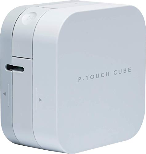 Brother PT-P300BT P-Touch Cube Etiketten, kompakt, lässt sich leicht mit Smartphones und Tablets bis 12 mm verbinden, Farbig von Brother