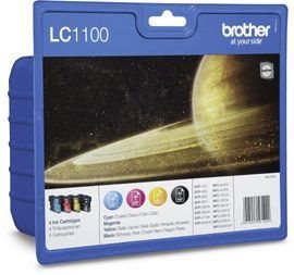Brother Tinte Valuepack (BK+CMY) , LC1100PACK von Brother