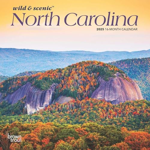 BrownTrout, North Carolina Mini-Wandkalender 2025 von BrownTrout