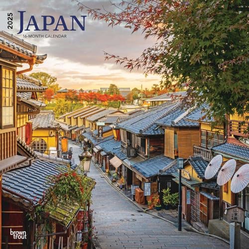 Japan 2025 12 X 24 Inch Monthly Square Wall Calendar Plastic-Free von BrownTrout