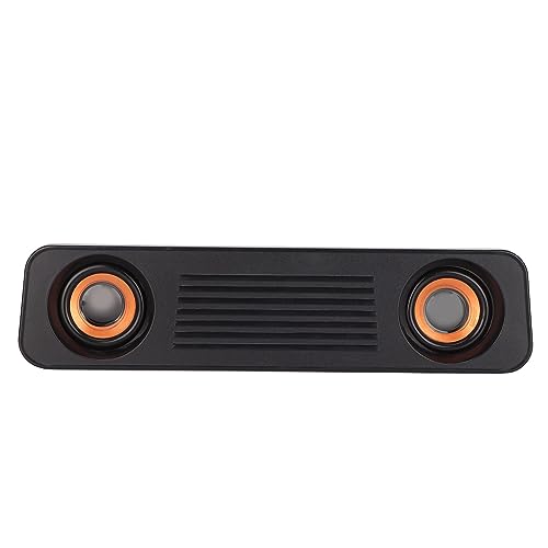 Brrnoo Kabellautsprecher, Soundleiste mit 60 Hz-20 kHz Frequenzgang HiFi 360 ° Stereo Subwoofer USB Powered 3,5-mm-Stecker Tragbarer Desktop Long Lautsprecher für TV-Computer von Brrnoo