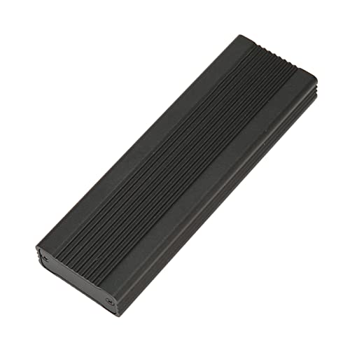 Brrnoo SSD-Gehäuse, Hochgeschwindigkeits-10-Gbit/s-M.2-NVME-SSD-Gehäuse, Aluminiumlegierung, Plug-and-Play-NVMe-M.2-Gehäuse für 2230 2242 2260 2280 Mm SSD (Schwarz mit C-Kabel) von Brrnoo