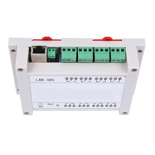 RJ45 TCP/IP-Controller 8-Kanal-Relaisschalter 250 V/AC 10 A mit Ethernet TCP/IP RJ45-Anschluss, WEB-Server für, Tablet, Systemnetzwerksteuerung (WHITE) von Brrnoo