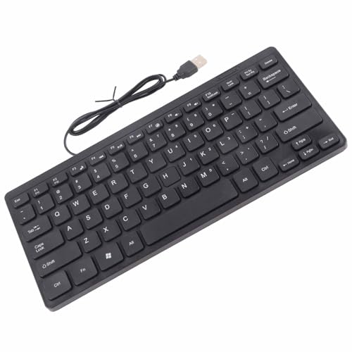 Tastatur, Tragbare USB-Multimedia-Tastatur mit Extra Langem Kabel, Wasserdichtes Laptop-Zubehör K1000, für Komfortablen Langzeitgebrauch von Brrnoo