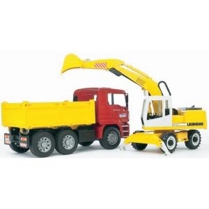 BRUDER MAN TGA Construction truck with Liebherr Excavator - Multi - ABS Synthetik - 3 Jahr(e) - 17,5 cm - 41,5 cm - 21,5 cm (2751) von Bruder