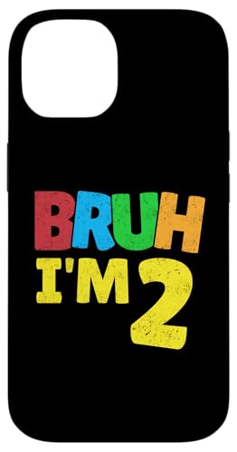 Hülle für iPhone 14 Bruh, ich bin 2 Jahre alt, Geschenke für Jungen und Mädchen, es ist mein 2. Geburtstag von Bruh It's My Birthday Gifts Kids Collection By Mj