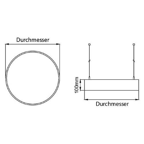 Brumberg 13605173 13605173 LED-Pendelleuchte LED 25W Weiß von Brumberg