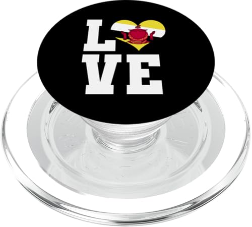 Love Brunei Kleid Borneo Island Südostasien Land PopSockets PopGrip für MagSafe von Brunei Flag Design Bruneian Roots