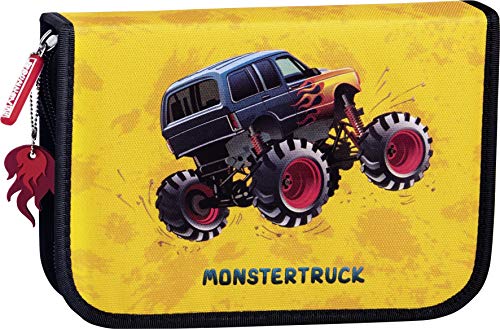 BRUNNEN Schüler-Etui Monstertruck 2 Klappen von Brunnen