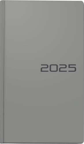 BRUNNEN Taschenkalender Modell 756 (2025), 2 Seiten = 1 Woche, A6, 144 Seiten, Balacron-Einband, grau von Brunnen