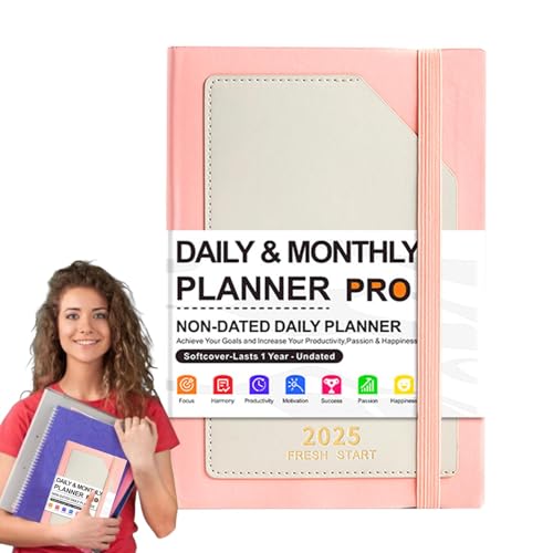 Daily Schedule Planner, 2025 Planner Notebook, A5 Time Management Planner, Weekly Agenda Notebook, Calendar Organizer 2025, Monthly Agenda Planner, Time Management Journal, Daily Planner for Work von Bsbkoj