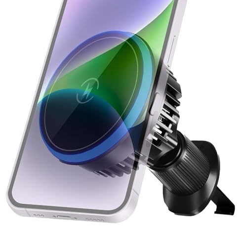 Magnetisches Autotelefonhalterung, Ladegerät, Fast Charging Magnetic Phone Holder, 15 W Wireless Charger für Bumpy Roads, geeignet für sichere Fahrt von Bsbkoj