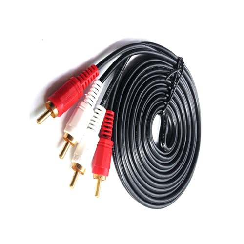 Btgghytr Composite Wire Cord 2RCA Male Cord For Speakers Home Theater 2RCA Male To 2RCA Male Cable Video Stereo Cable von Btgghytr