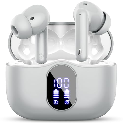 Bluetooth Kopfhörer, Kopfhörer Kabellos Bluetooth 5.3 Sport In Ear Kopfhörer mit 4 Mikrofon, 40 std Spielzeit, LED-Anzeige, ENC Lärmreduzierung,HiFi Stereo Ohrhörer für Arbeit und Studium von Btootos