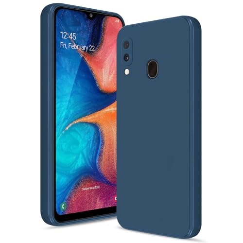 Btstring Hülle für Samsung Galaxy A20E, Hochwertiges Silikon Case, Ganzkörper Handyhülle mit Seidig-Weicher Berühren, Kratzfestes Weiches Mikrofaserfutter (Blau) von Btstring