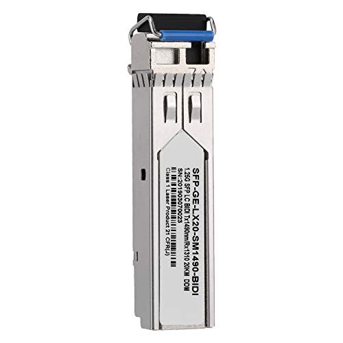 Buachois Optisches Modul, SFP GE LX20-SM1490-BIDI Glasfaser-Transceiver, Optischer 20km Gigabit-Single Mode Transceiver, Ethernet Adapter LC Fiber Devices SFP-Modul von Buachois