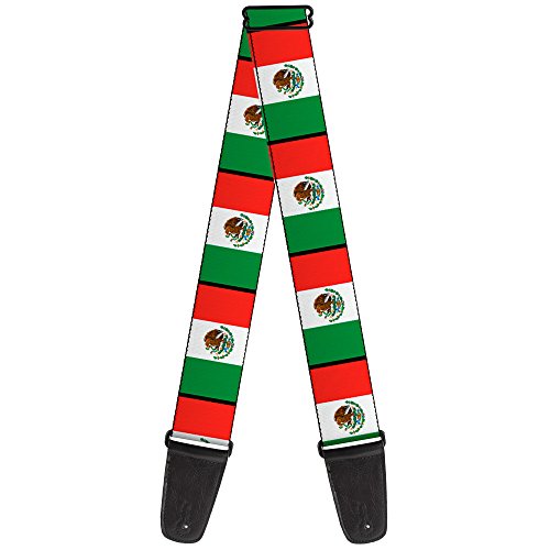 buckle-down Gitarrengurt 34-60" Mexico Flags A von Buckle-Down