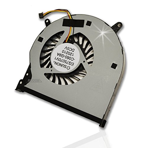 Bucom Lüfter kompatibel mit Dell XPS 15 L501X L502X L521X Kühler Fan 037XGD DC28000B4F0 von Bucom