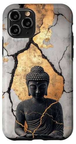 Hülle für iPhone 11 Pro Abstrakter Buddha - Lotusblume - spiritueller Buddhismus Buddhist von Buddha Designs by Kajiro