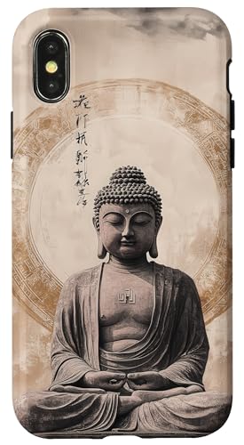 Hülle für iPhone X/XS Abstrakter Buddha - Lotusblume - spiritueller Buddhismus Buddhist von Buddha Designs by Kajiro