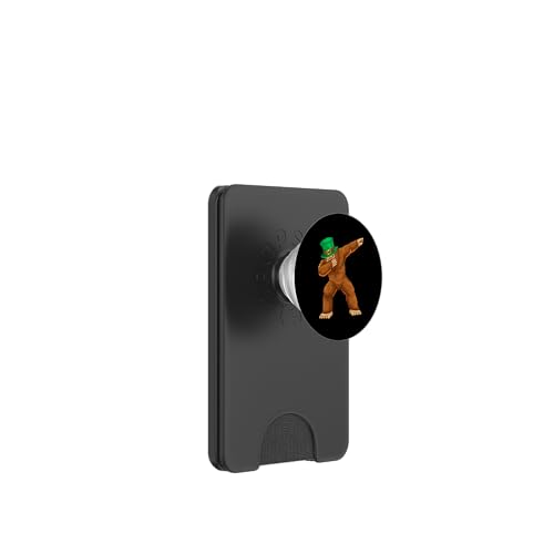 Dabbing Bigfoot Leprechaun St. Patricks Day Irischer Sasquatch PopSockets PopWallet für MagSafe von Buddy Tees