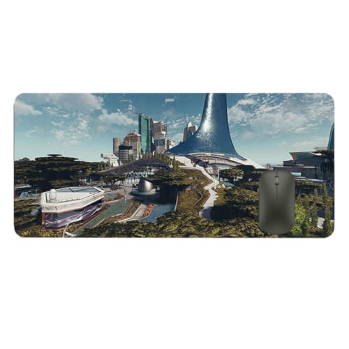 Buerfu Gaming Desk Matte, großer Gaming -Mousepad - Non-Slip Large Table Matte Gummi-Gaming-Pad - Lange erweiterte Computerzubehör wasserdichte Tastatur -Mousepads für Home & Desktops von Buerfu