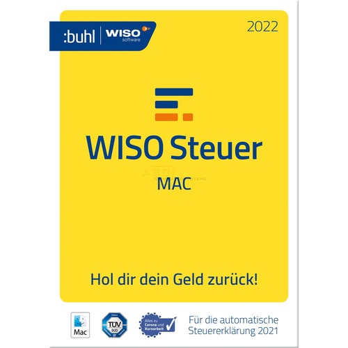 WISO Steuer-Mac 2022 Vollversion ESD   1 Benutzer  (Steuerjahr 2021) (Download) von Buhl