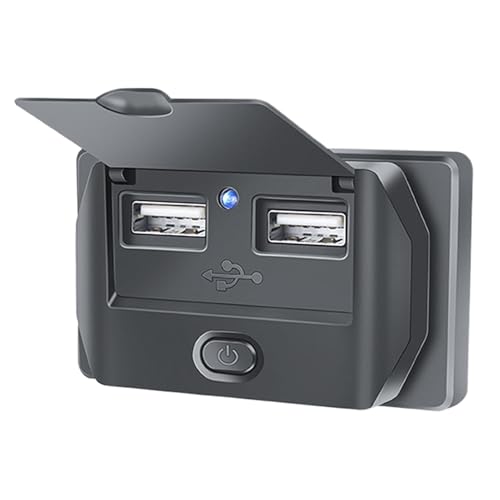 Buhygn Kfz-Netzadapter | Multiport-Adapter Steckdose Schneller Autostecker | LED-Display Steckdose, Autozubehör für Boote Fahrzeuge Wohnmobile von Buhygn