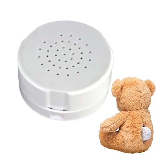 Kompakter Soundrekorder, beschreibbare Tastenbox, 60-Sekunden-Sprachrekorder, einfach zu bedienen, effiziente Tonspeicherung, 3 x 3 x 1 cm für Kinder von Buhygn