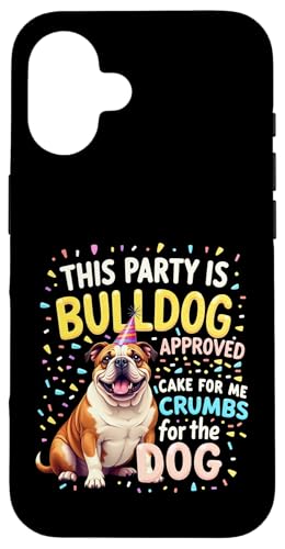 Lustiges Geburtstagsgeschenk Englische Bulldogge Hülle für iPhone 16 von Bulldog Fun Designs