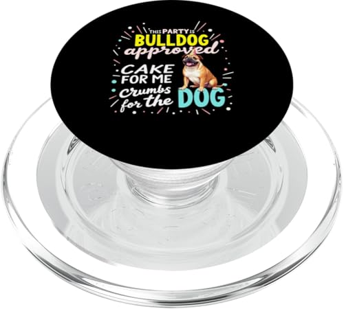 Lustiges Geburtstagsgeschenk Englische Bulldogge PopSockets PopGrip für MagSafe von Bulldog Fun Designs