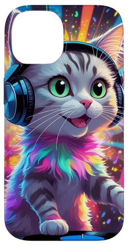 DJ Katze Mädchen Liebt Musik | Katzen Party Mit Kopfhörer Hülle für iPhone 14 DJ Katze Mädchen Liebt Musik | Katzen Party Mit Kopfhörer Hülle für iPhone 14 von Bunte DJ Katze Eyecatcher mit Party-Vibes