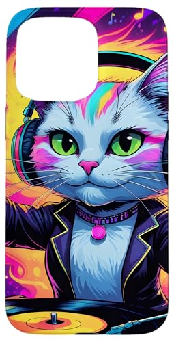 DJ Katze Mädchen Liebt Musik | Katzen Party Mit Kopfhörer Hülle für iPhone 15 Pro Max DJ Katze Mädchen Liebt Musik | Katzen Party Mit Kopfhörer Hülle für iPhone 15 Pro Max von Bunte DJ Katze Eyecatcher mit Party-Vibes