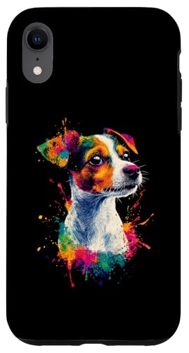 Hülle für iPhone XR Bunt Künstlerisch Jack Russell Terrier Hund Jacky von Bunte Künstlerische Jack Russell Hundemotive