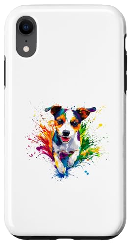 Hülle für iPhone XR Bunt Künstlerisch Jack Russell Terrier Hund Jacky von Bunte Künstlerische Jack Russell Hundemotive