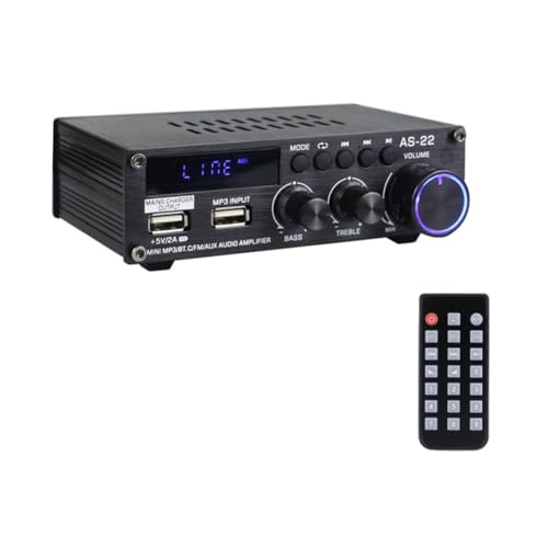 Bureau AS22 HiFi-Digitalverstärker 30 W X 2, 2.0-Kanal-Digital-Bluetooth-Verstärker, Audio-Verstärker, Empfänger für Auto, Zuhause, EU-Stecker von Bureau