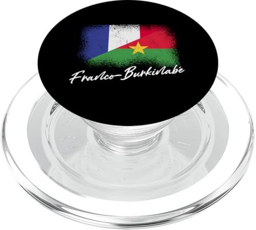 Franco-Burkinabe Roots Frankreich Burkina Faso Halbflagge PopSockets PopGrip für MagSafe von Burkina Faso Flag Design Proud Burkinabe