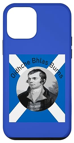 Hülle für iPhone 12 mini Robbie Burns - In Grau Oidhche Bhlas Burns Und Saltire von Burns Night Gifts and Bonnie Scotland Tees taiche