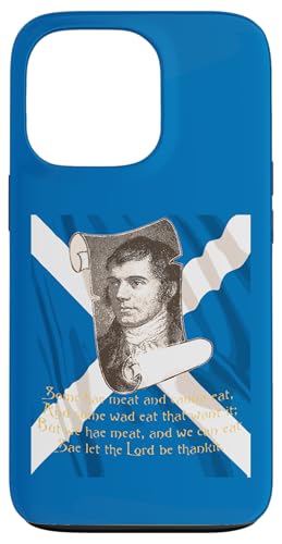 Hülle für iPhone 13 Pro Das Selkirk Grace Burns Abendmahlsgebet in Blau von Burns Night Gifts and Bonnie Scotland Tees taiche