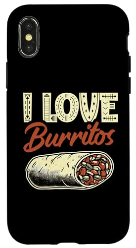 Hülle für iPhone X/XS Ich liebe Burritos Mexikanisches Essen Burrito Cinco De Mayo von Burritos Mexican Food Burrito Lover Gifts