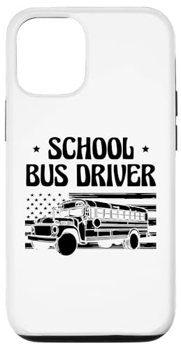 Hülle für iPhone 14 Amerikanische Flagge Schulbusfahrer Schule Busman Fahrer von Bus Driver Appreciation Busman Driving Gifts