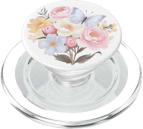 Schmetterling Floral Cute PopSockets PopGrip für MagSafe von Butterfly Floral Phone Popper