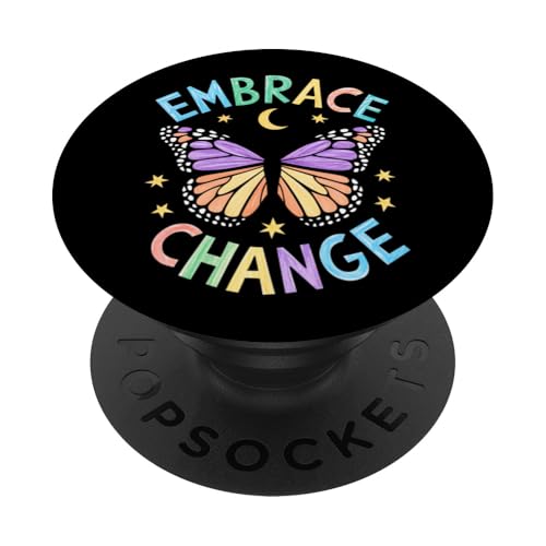 Embrace Change Schmetterling Zoo Tagesausflug Frauen Mädchen Kinder PopSockets Klebender PopGrip von ButterflyAxis1